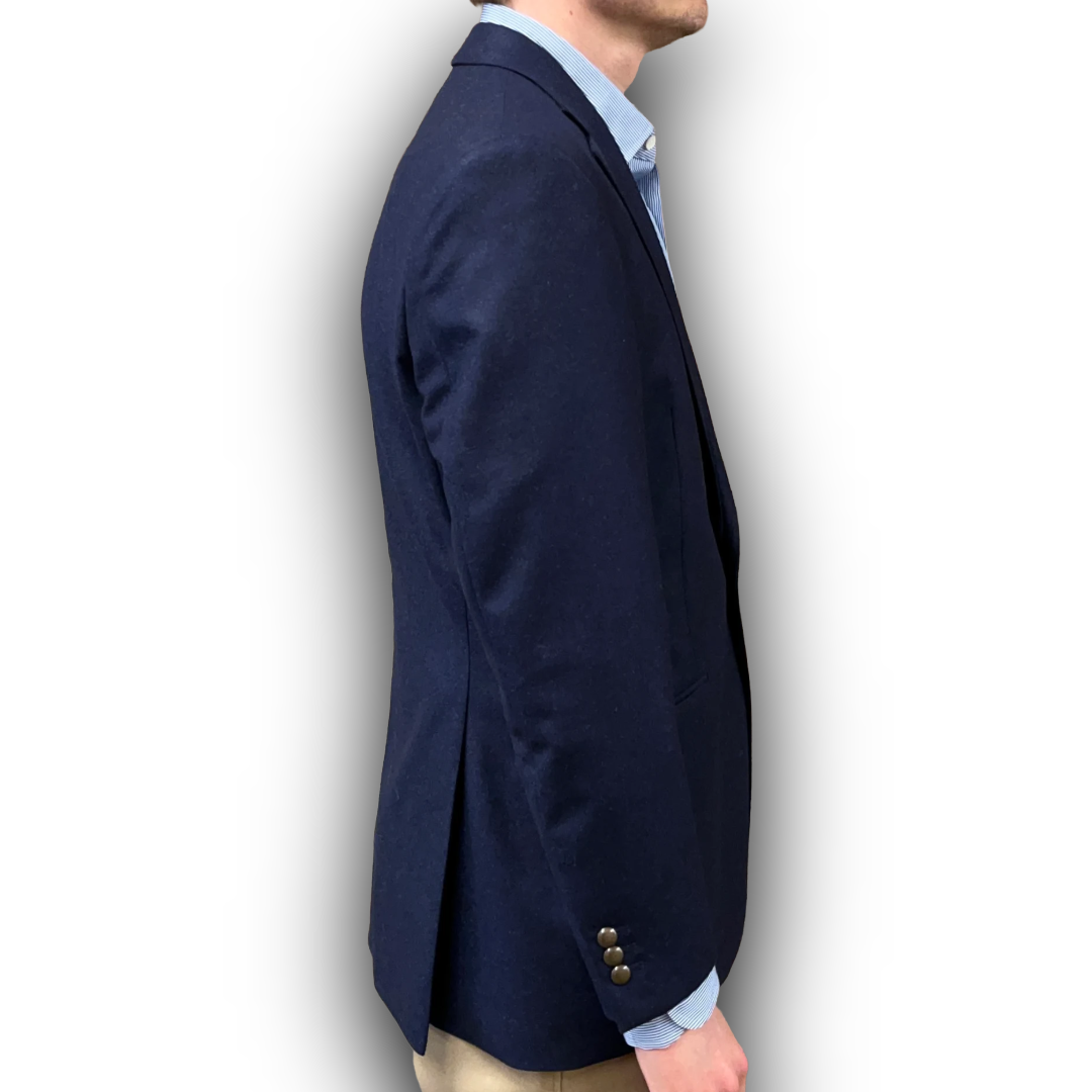 Regent Heritage - 'Navy Flannel' Blazer - Wool Flannel 340g - Draper's Italy