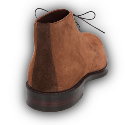 Regent - 'Badger' Chukka Boots - Brown Suede