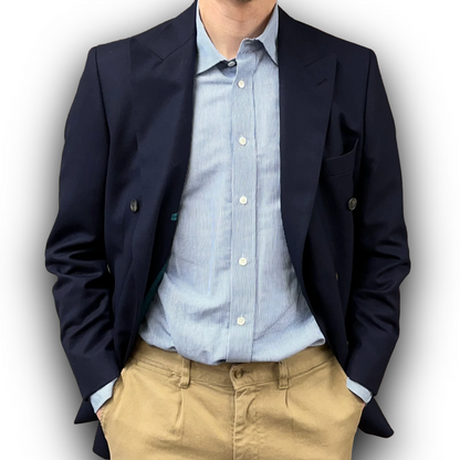 Regent -Thompson - Double-Breasted Blazer - 280g - Harrison's of Edinburgh cloth