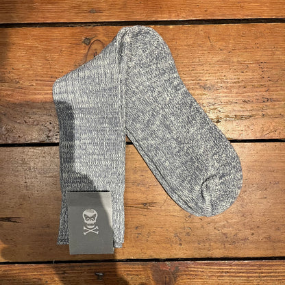 Regent - Padded Socks - Marled Cotton - Grey