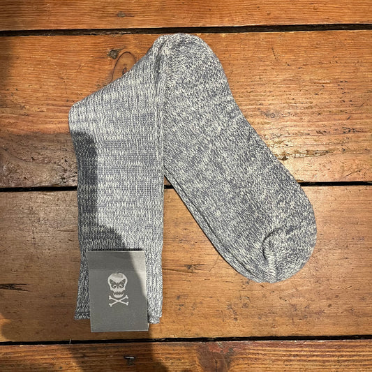 Regent - Padded Socks - Marled Cotton - Grey