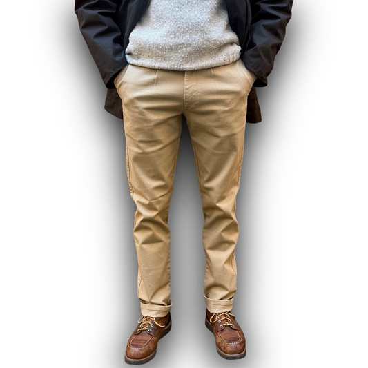 Khaki twill regent chino