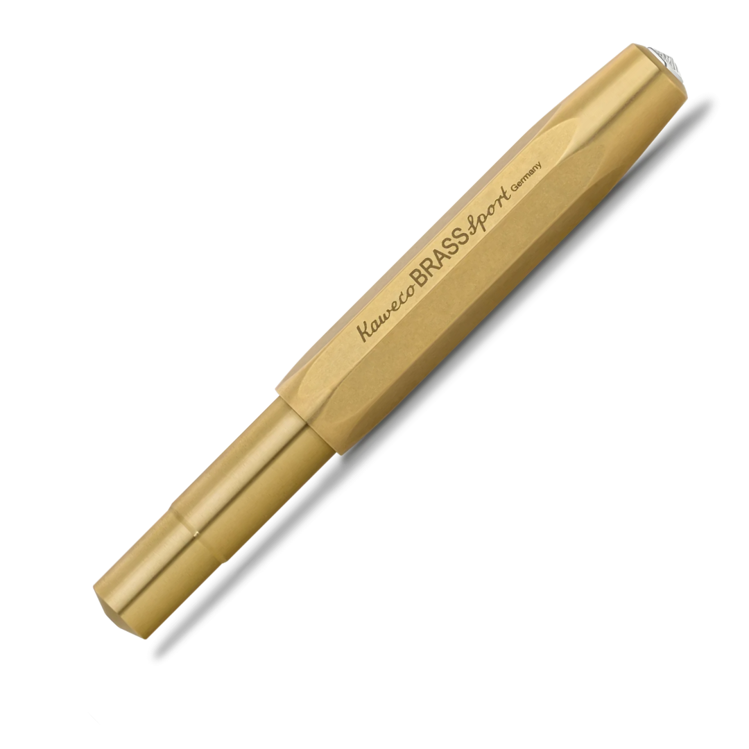 Gold pen object on a white background