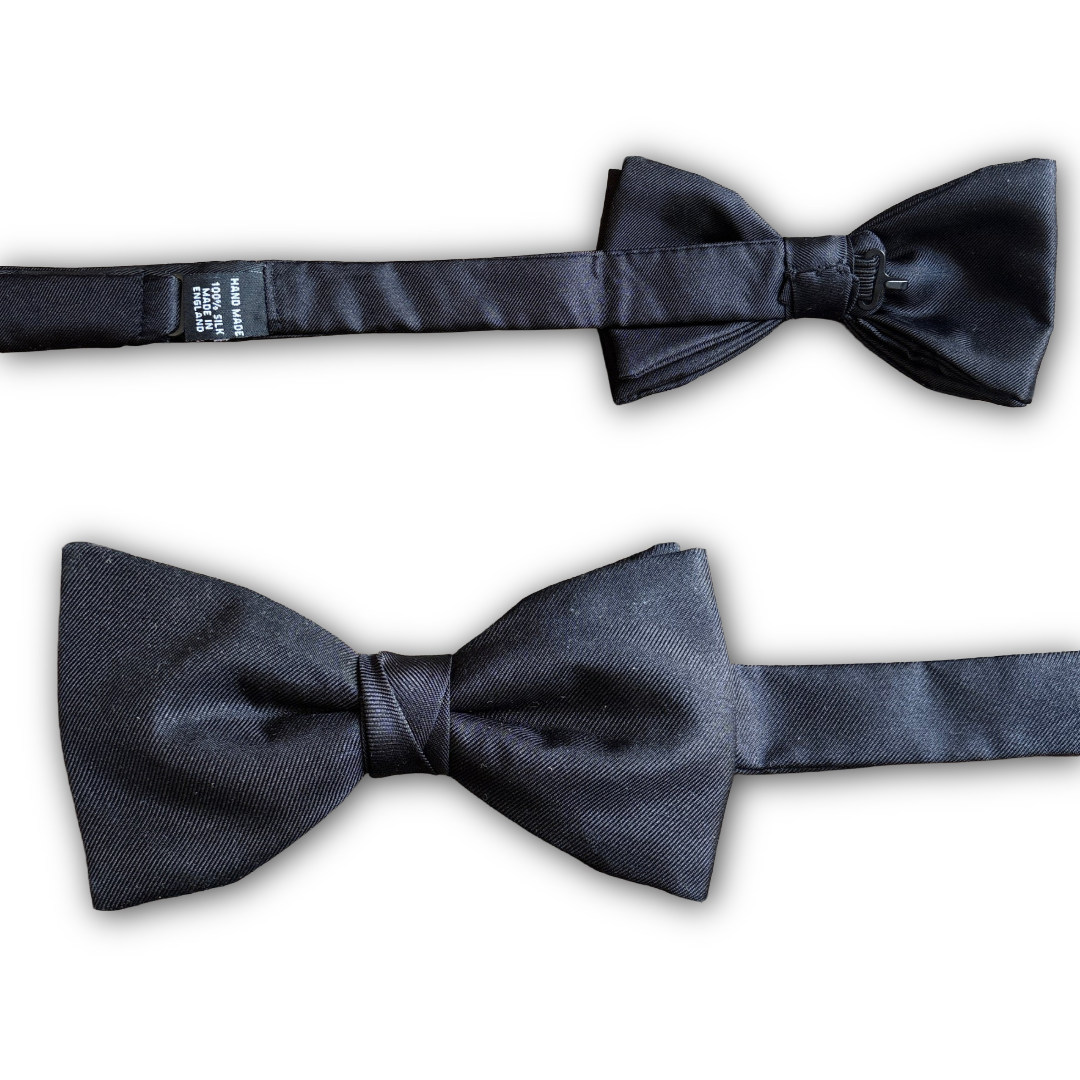 Fixed Bow Tie - Silk - Black