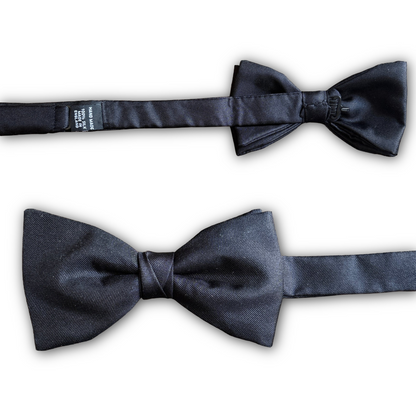 Fixed Bow Tie - Silk - Black