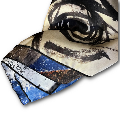 Regent -  Large Square Silk Scarf - 65cm - Man