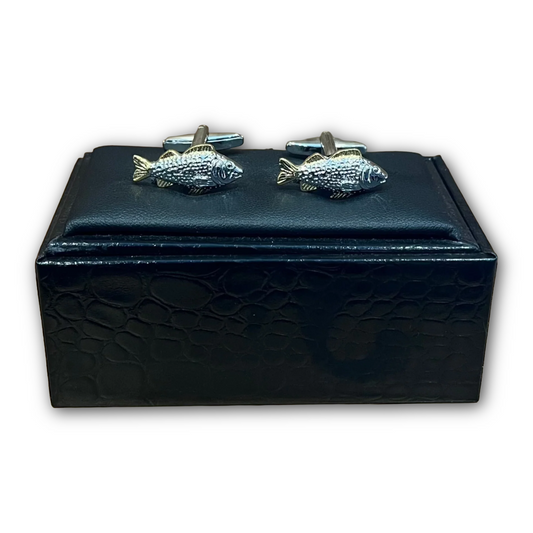 Regent - Cufflinks - Fish - Silver & Gold colour