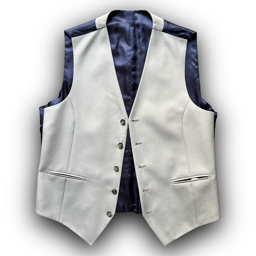 Grey wool waistcoat