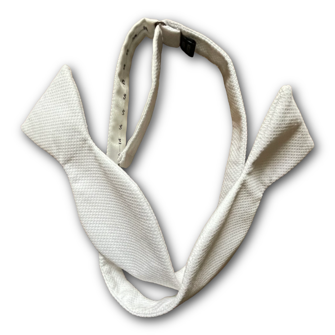Regent - Cotton Bow Tie - White