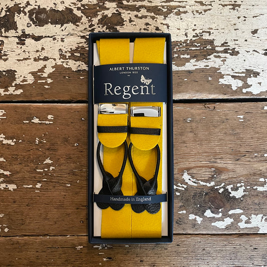 Albert Thurston x Regent - Braces - Boxcloth - Gold/Yellow