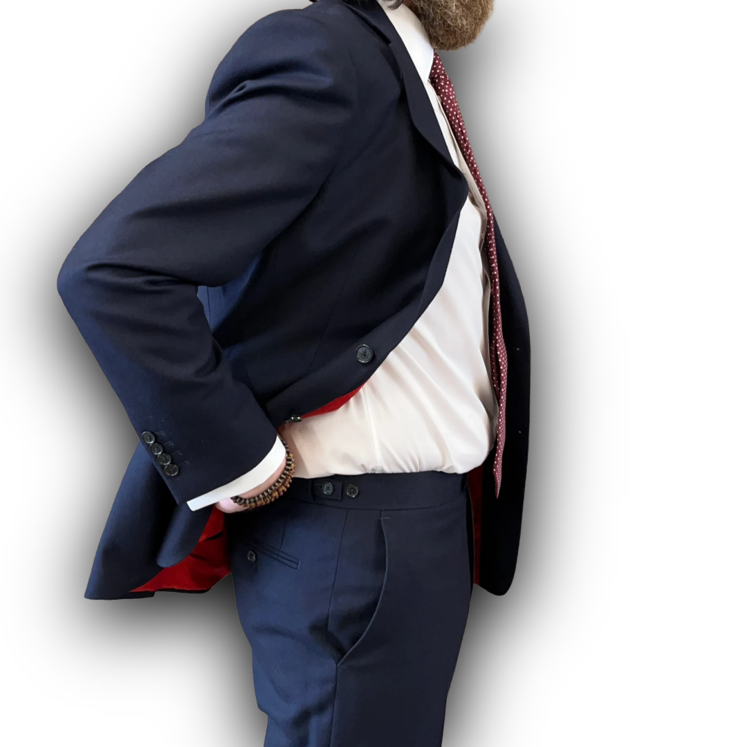 Regent Heritage - 'Ian' Suit - Admiral Blue Plain Weave Wool 400g - Dugdale  Bros.