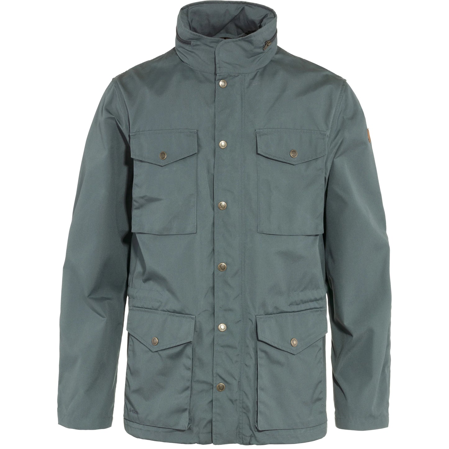 Fjällräven's Räven Jacket in Dusk/ grey/ greenis a very versatile coat for those mid season temperatures. Constructed in Fjällräven's signature G-1000 fabric it's a practical, hard wearing jacket, pretty much working with every occasion