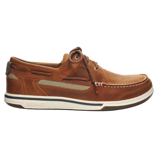 Sebago - Triton Three Eye Leather Boat Shoe - Brown Cinnamon