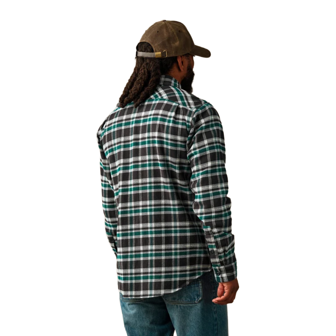 Filson - Vintage Flannel Work Shirt - Black/Green Plaid