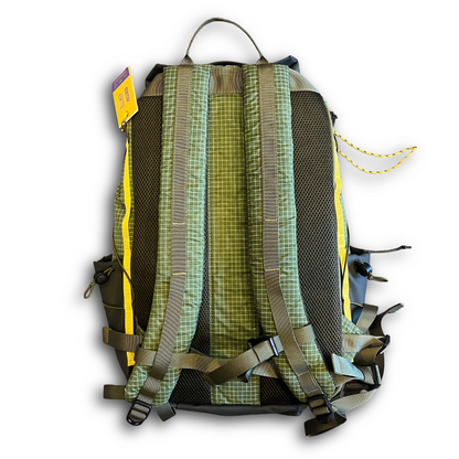 Back of Eliker backpack with padding and adjustable straps sold at regent in Salisbury