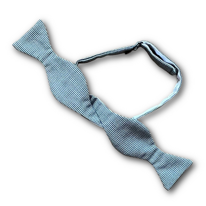 Regent - Wool Bow Tie - Dogtooth - Blue/Green/Cream