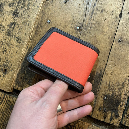 Regent - Billfold Wallet - Canvas & Leather - Orange