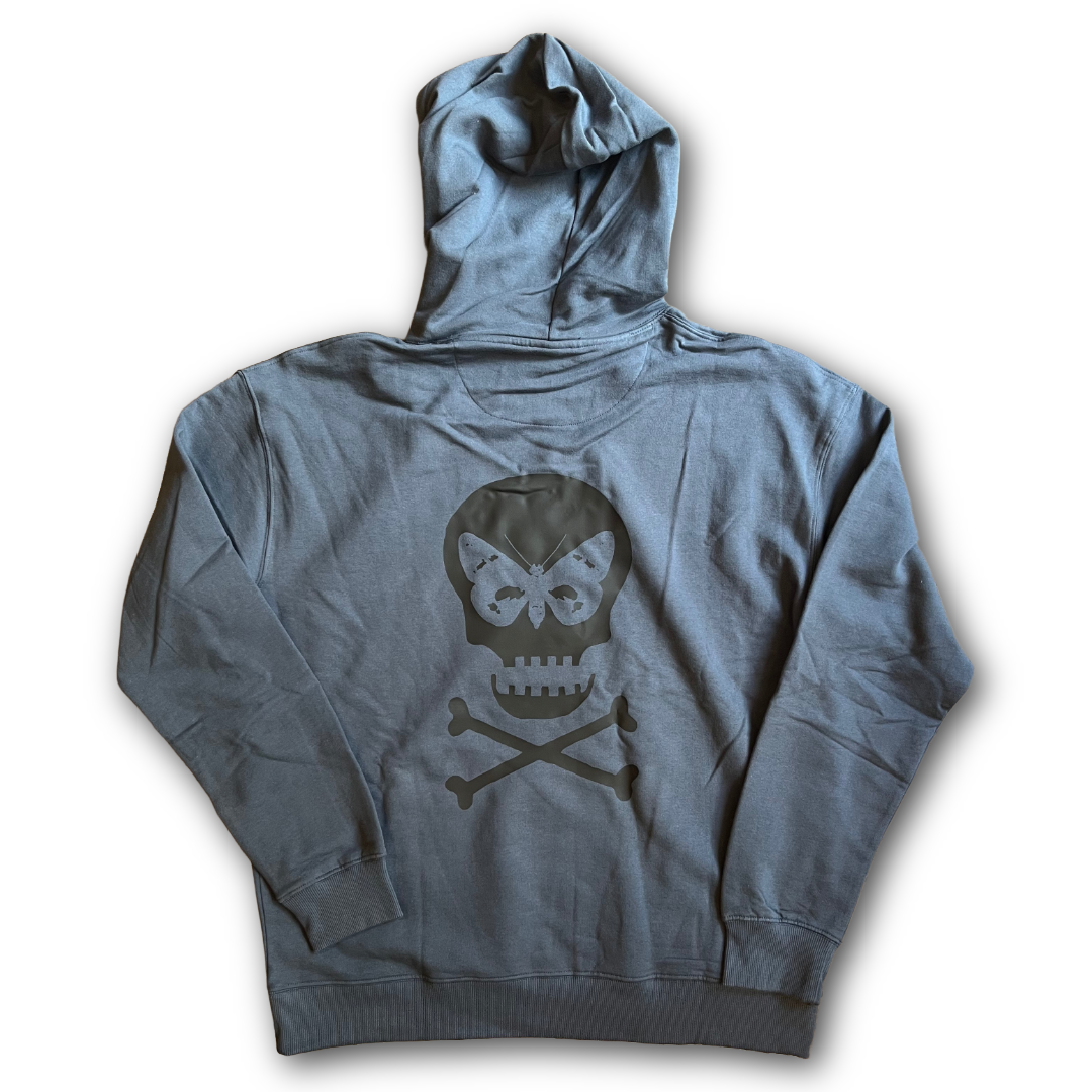 Regent Skull Hoodie - Denim/Black