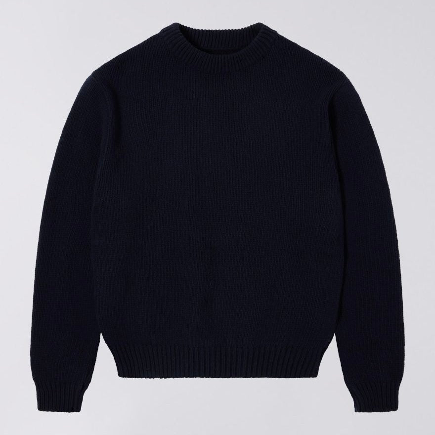 Edwin - Ellis Sweater - Navy/Off White
