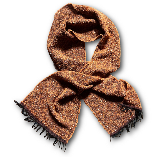 Regent - Textured Scarf - Orange