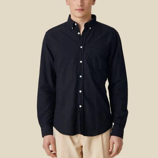 Portuguese Flannel Belavista Shirt Black Cotton