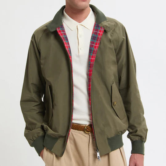 Baracuta G9 Harrington jacket in Army Green 