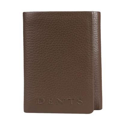 Dents - Aire Pebble Grain Leather Trifold Wallet - Chocolate