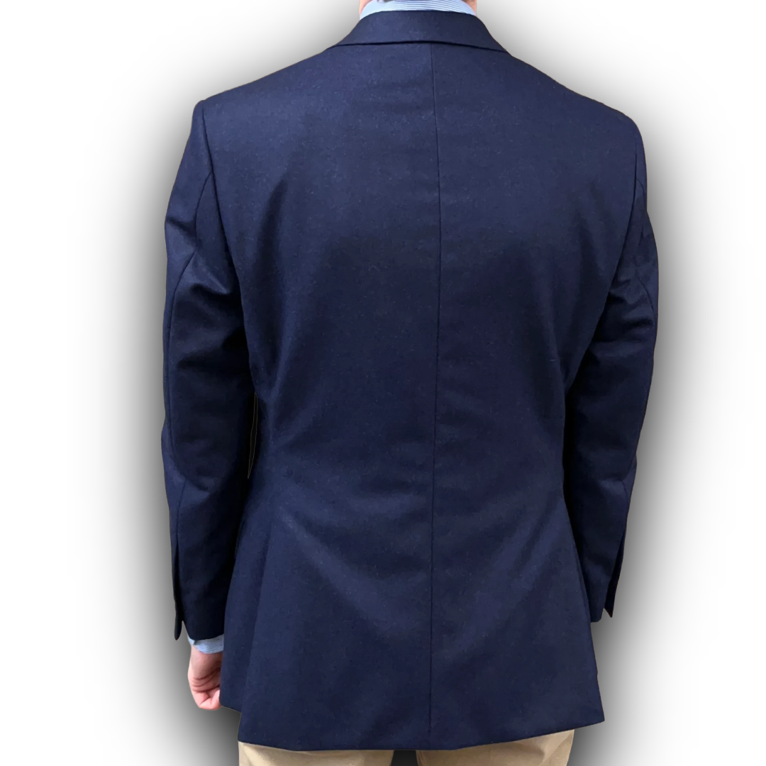Regent Heritage - 'Navy Flannel' Blazer - Wool Flannel 340g - Draper's Italy