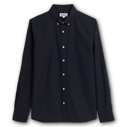 Navy Agile Dry fast Oxford shirt sold at Regent in Salisbury. Timeless, comfortable, lightweight