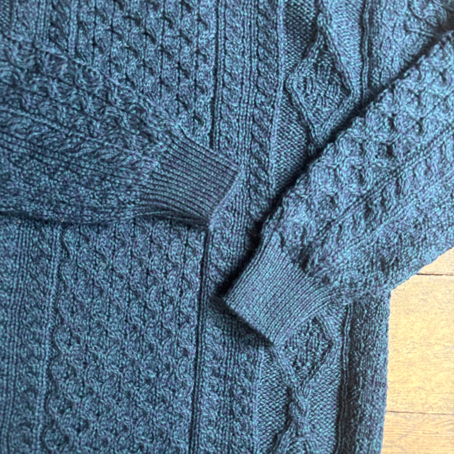 ARAN CRAFTS - Blackwatch crew neck sweater - Navy