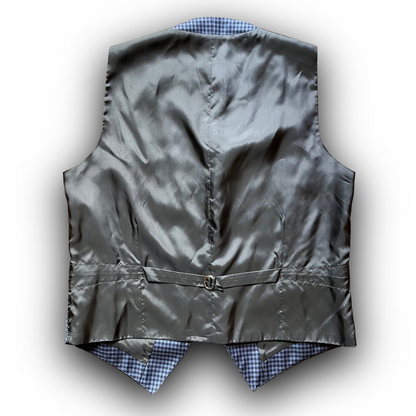Regent - Waistcoat - Lamond - Blue Small Check