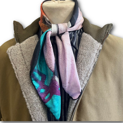 Regent -  Large Square Silk Scarf - 65cm - Plane