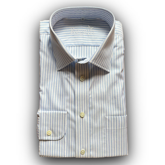 Sky blue striped oxford shirt 
