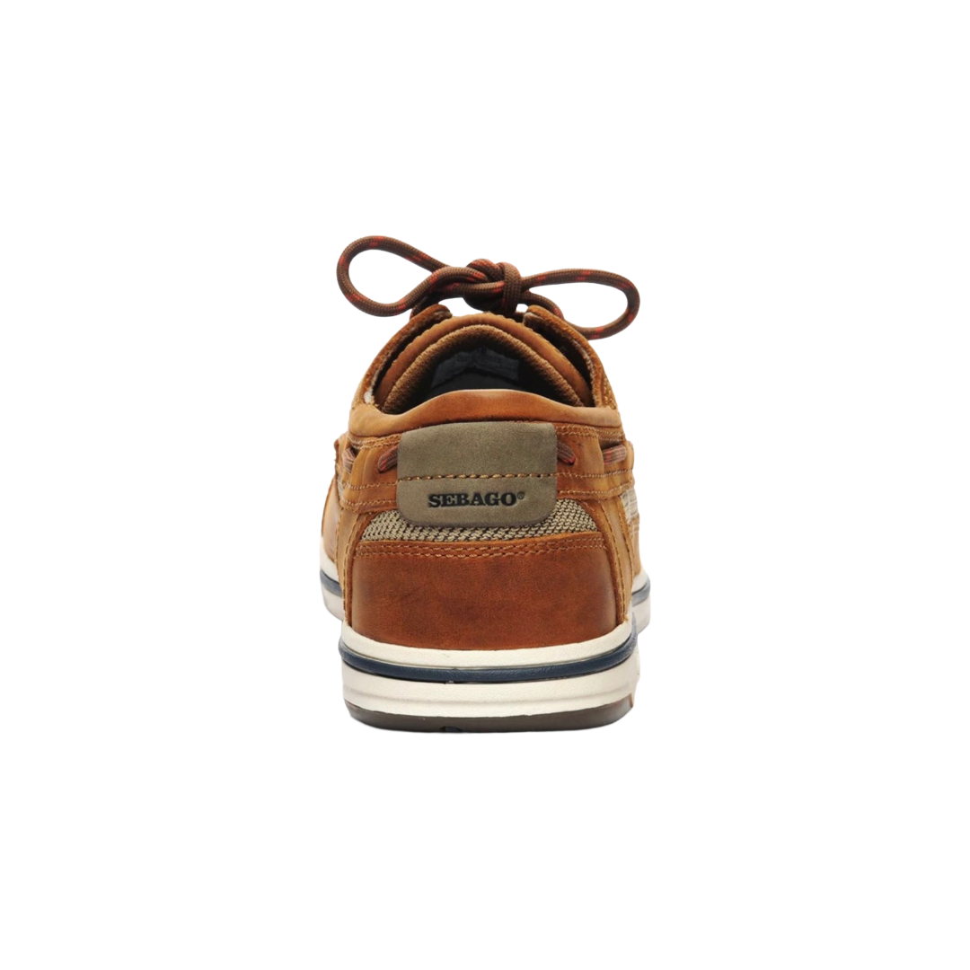 Sebago - Triton Three Eye Leather Boat Shoe - Brown Cinnamon