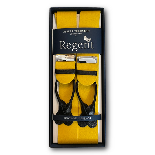 Albert Thurston x Regent - Braces - Boxcloth - Gold/Yellow