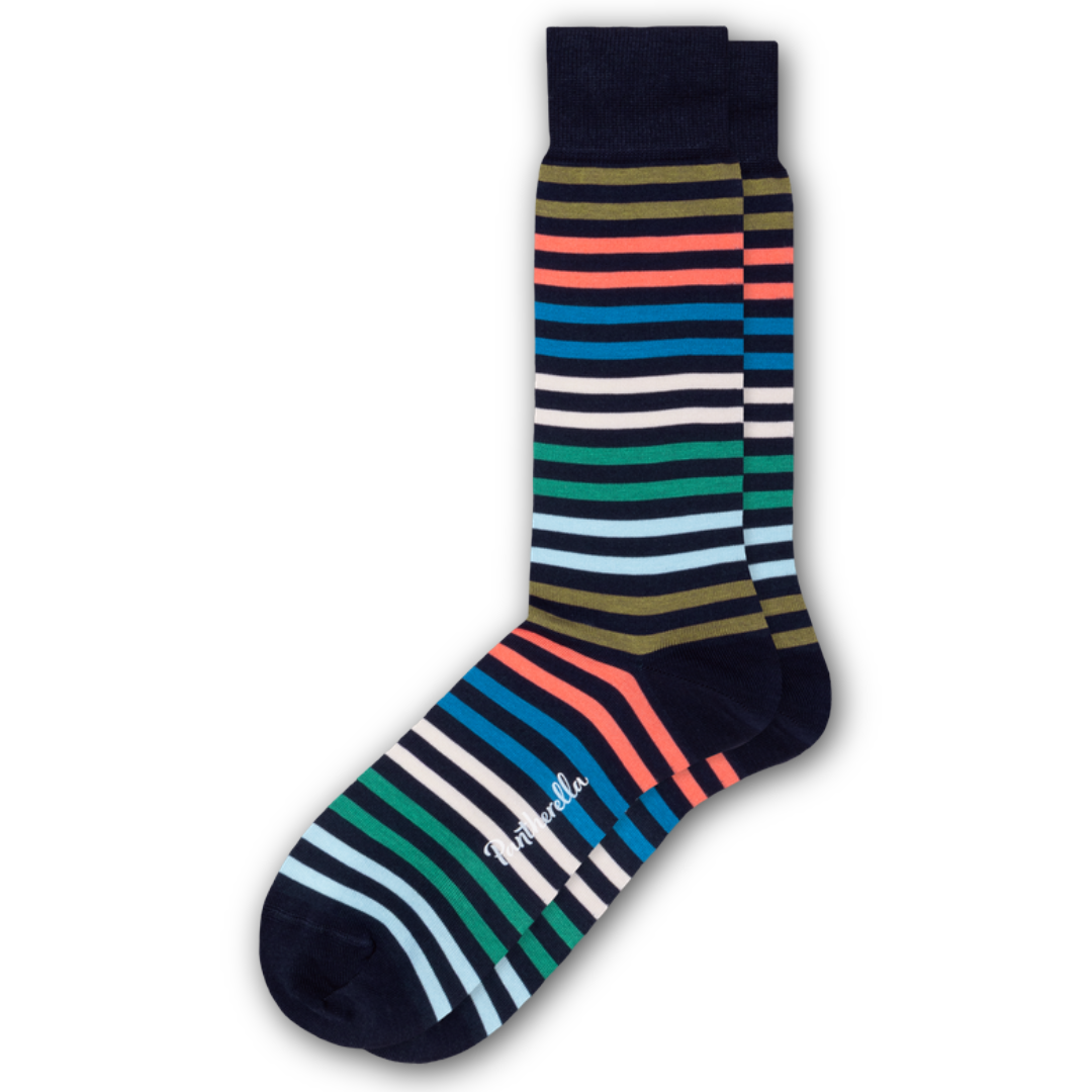Pantherella - Kilburn - Navy/Silver/Sapphire