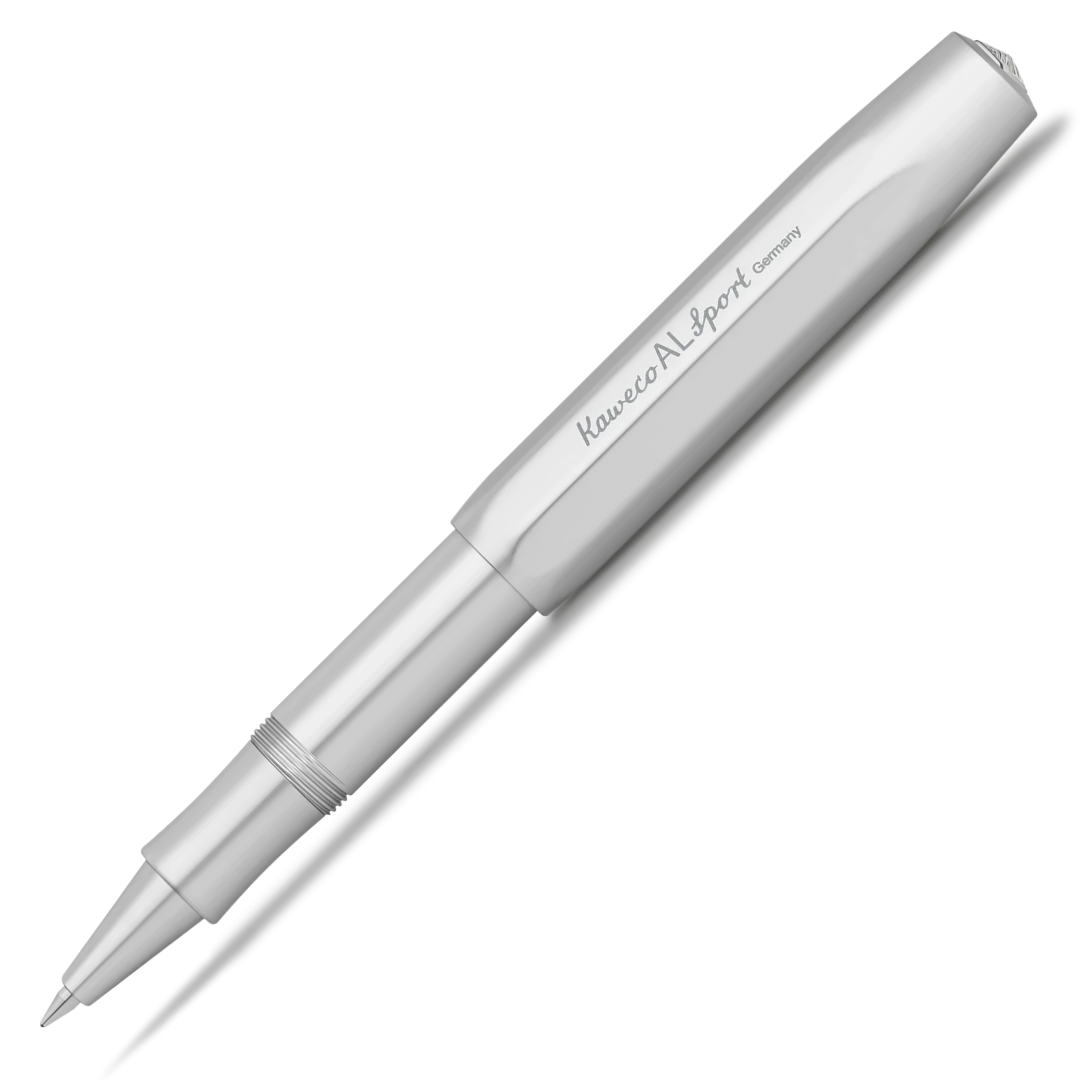 Metal pen on a white background