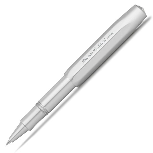 Metal pen on a white background