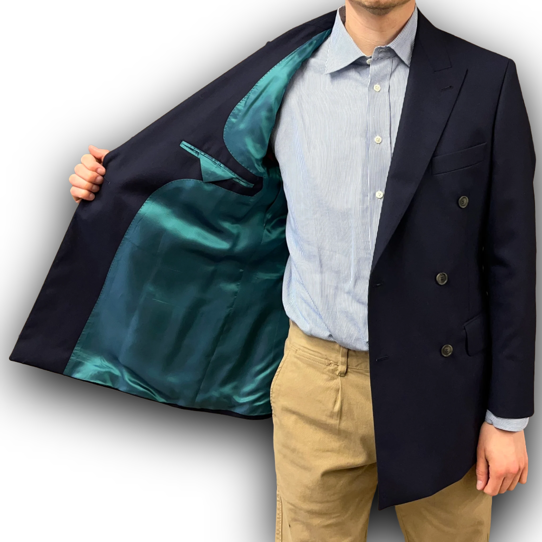 Regent -Thompson - Double-Breasted Blazer - 280g - Harrison's of Edinburgh cloth