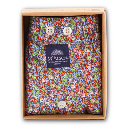 McAlson - Boxer Shorts - Meadow Flowers blue & green