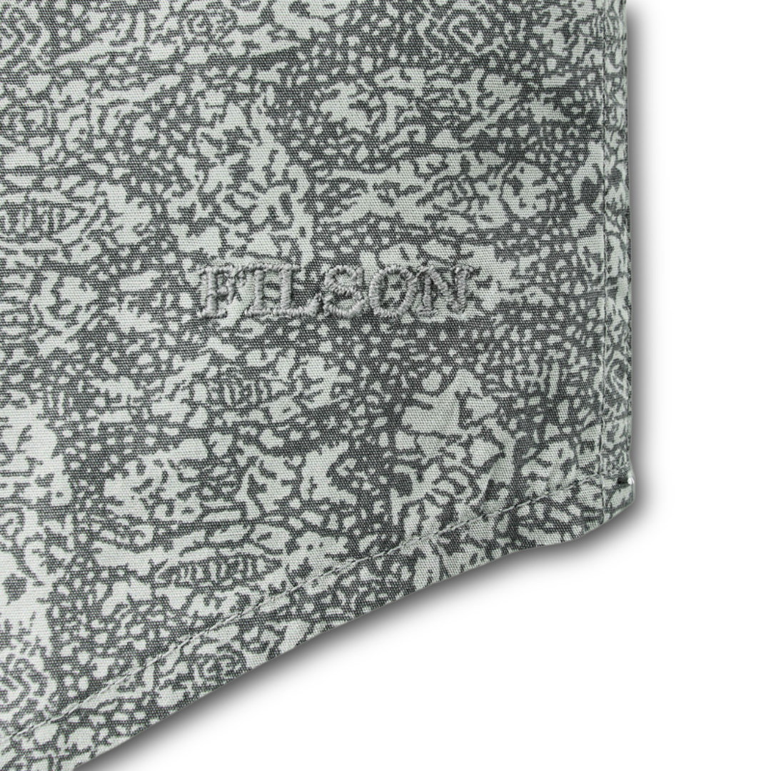 FILSON - Washed Short Sleeve Feather Cloth Shirt - Khaki/Print