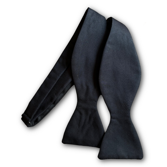 Regent - Silk Bow Tie - Black