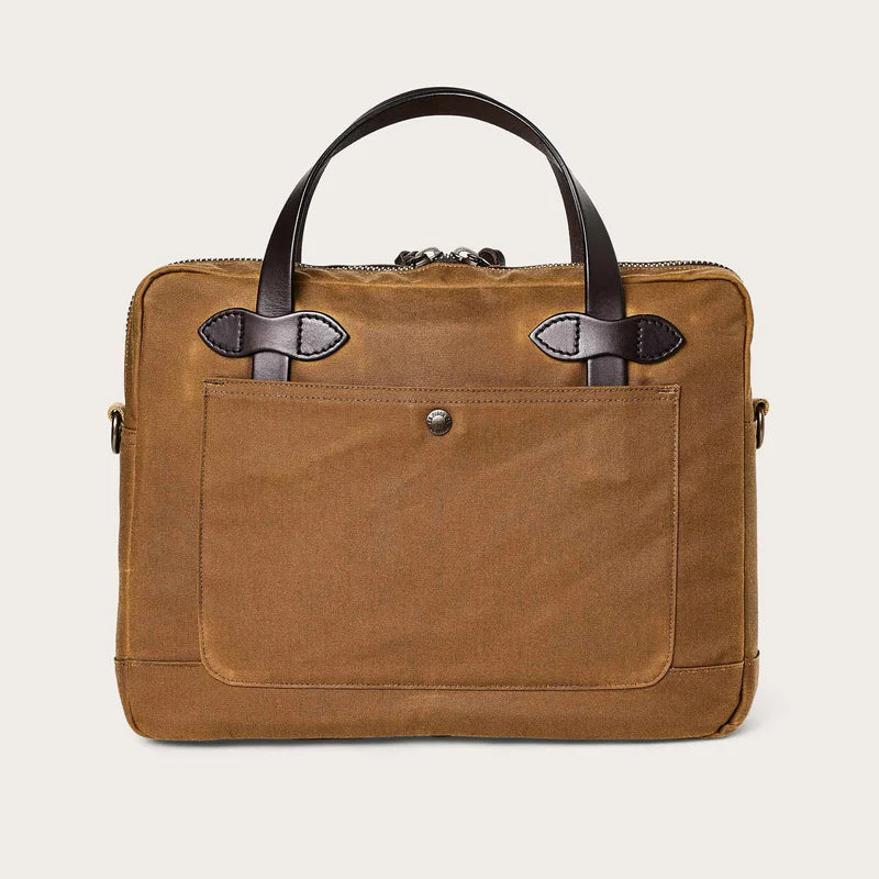 FILSON - Tin Cloth Compact Briefcase - Dark Tan