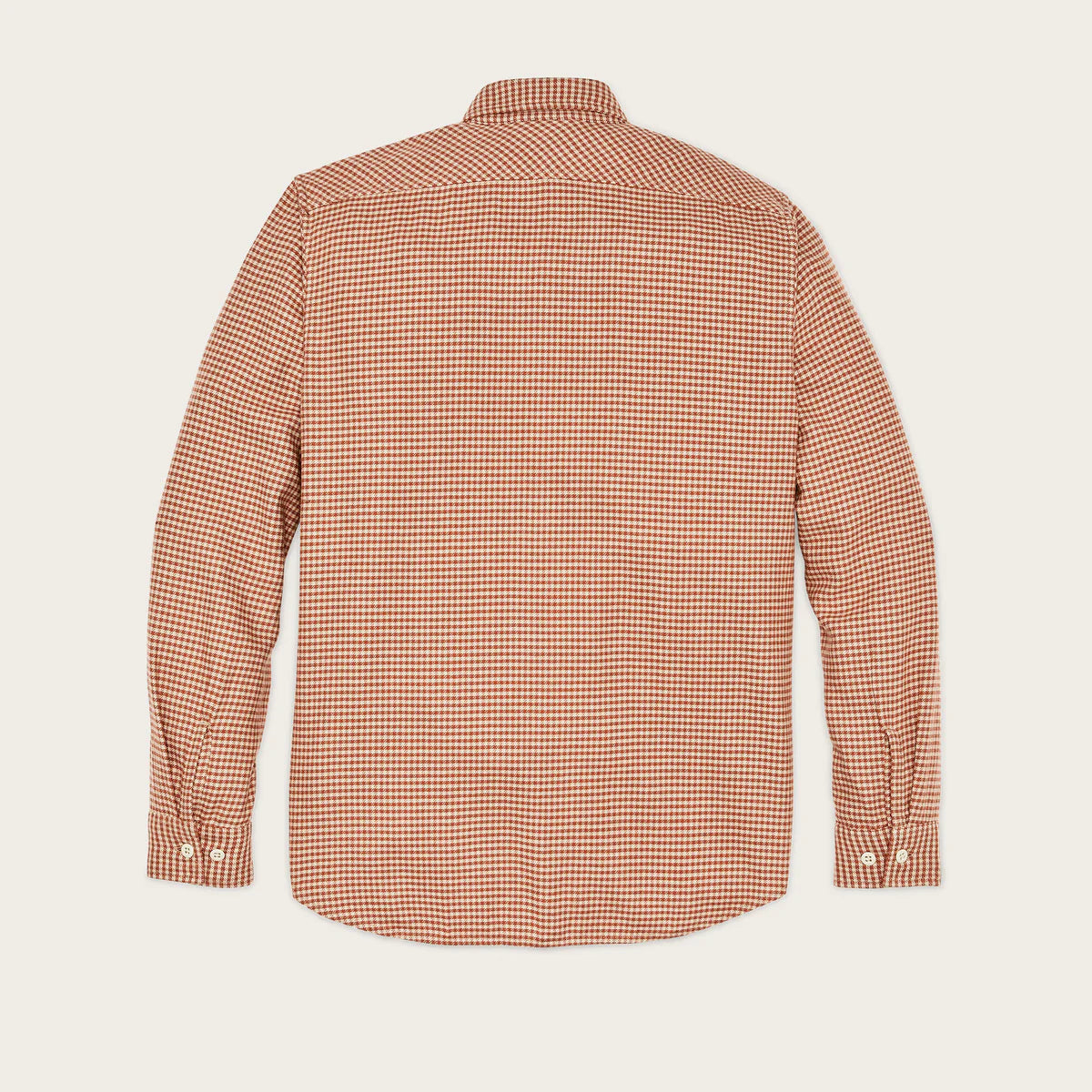 FILSON - The Rangeland Flannel Shirt - Salmon/Oat Houndstooth