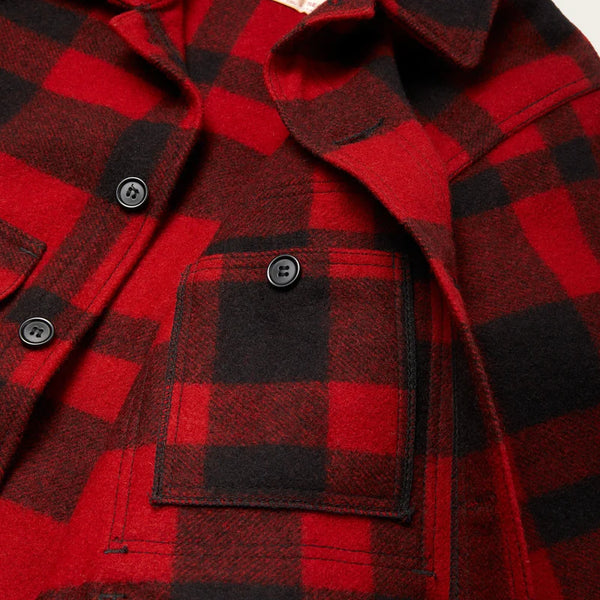 Filson - Mackinaw Wool Cruiser Jacket - Red and Black