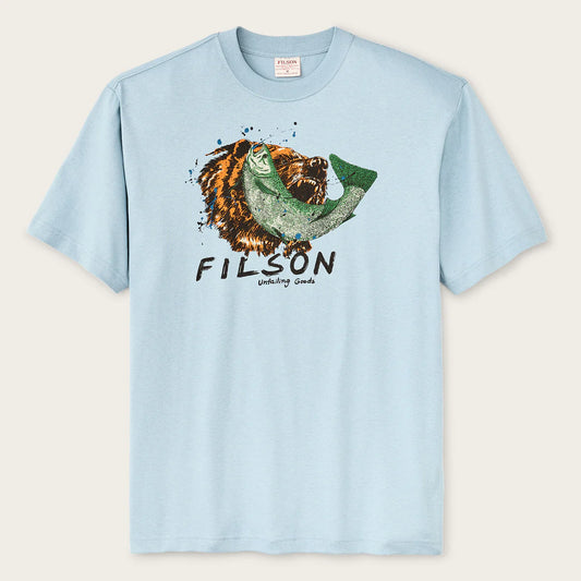 FILSON - Frontier Graphic Tee - Dusty Blue