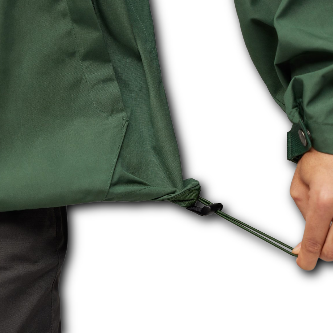 drawstring of green fjallraven jacket sold at regent