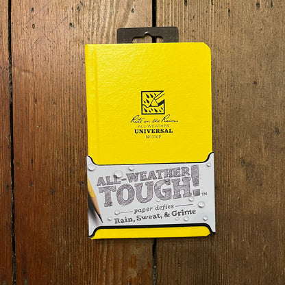 Rite in the Rain - All Weather Universal Notebook Hardcover 5" x 8" - Yellow - 370F