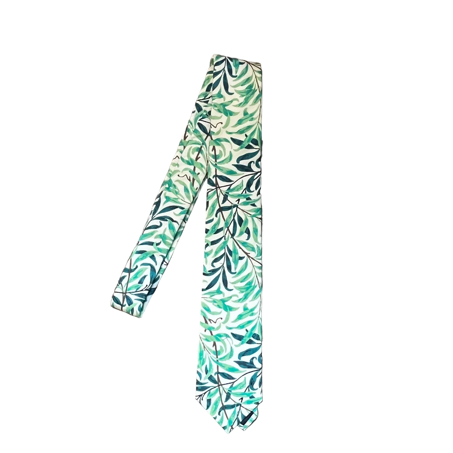 William Morris willow Brough pattern tie, cotton and stocked at Regent Tailoring in Salisbury Uk 