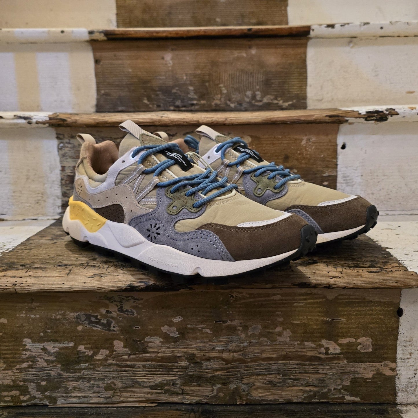 Flower Mountain - Yamano 3 - Suede/ Nylon Ripstop - Brown/Grey